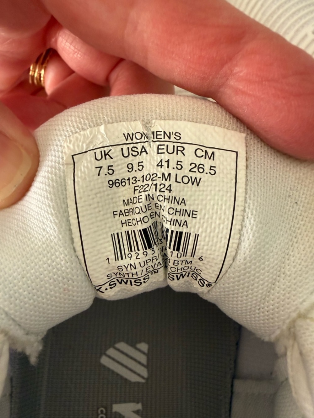 EUC K-Swiss Hypercourt Express 2 Women’s 9.5 Tennis/Pickleball Court Shoes - Picture 6 of 10